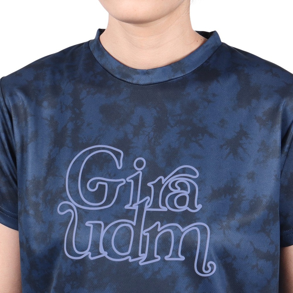 ジローム（GIRAUDM）（レディース）ドライプラス プリント 半袖Tシャツ CT5S0029-TR864-GRCD NVY