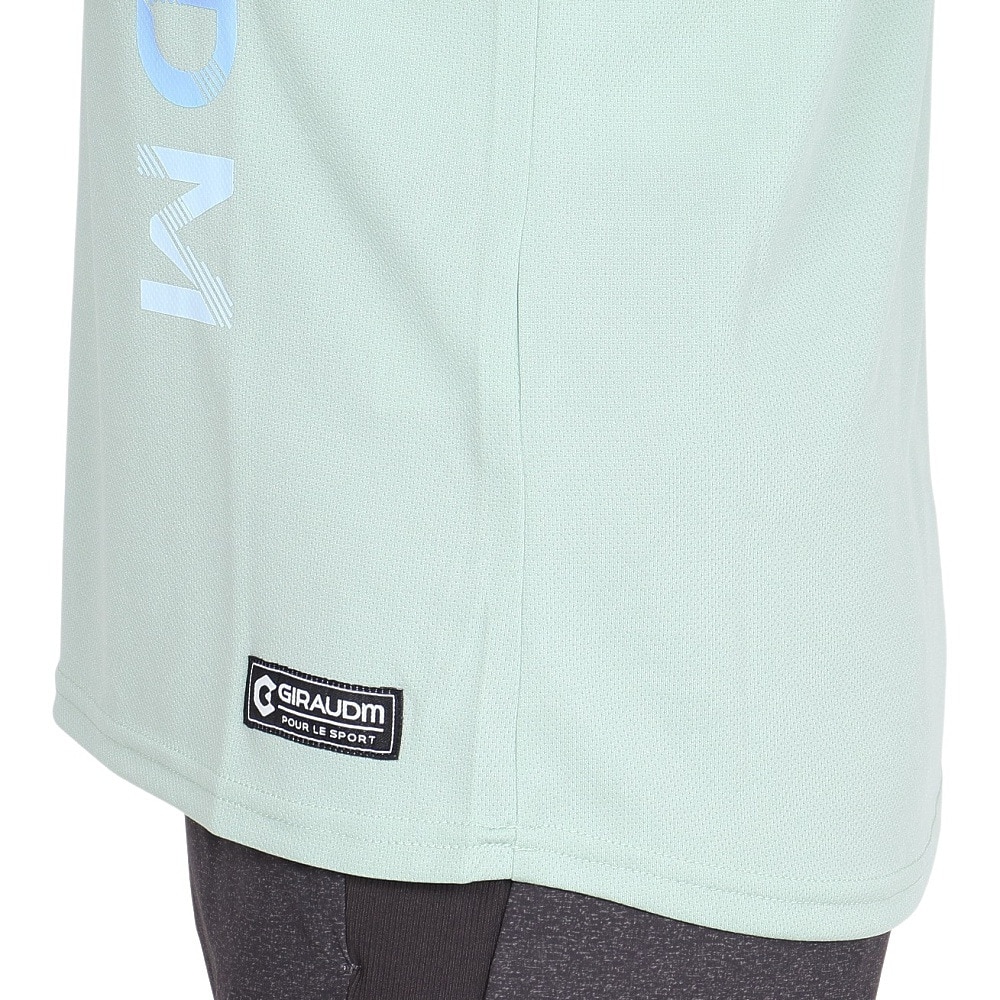 ジローム（GIRAUDM）（レディース）ドライプラス プリント メッシュ 半袖Tシャツ CT5S0031-TR864-GRCD GRN