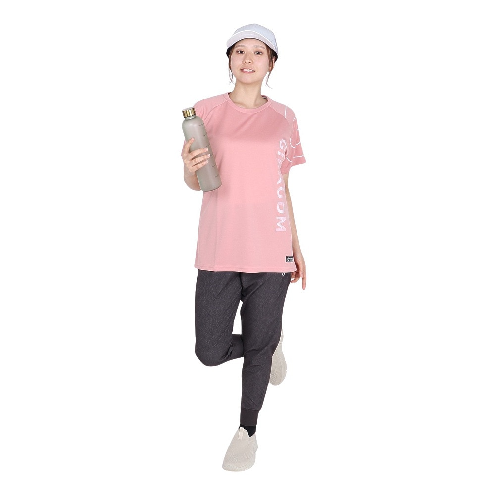 ジローム（GIRAUDM）（レディース）ドライプラス プリント メッシュ 半袖Tシャツ CT5S0031-TR864-GRCD ROS