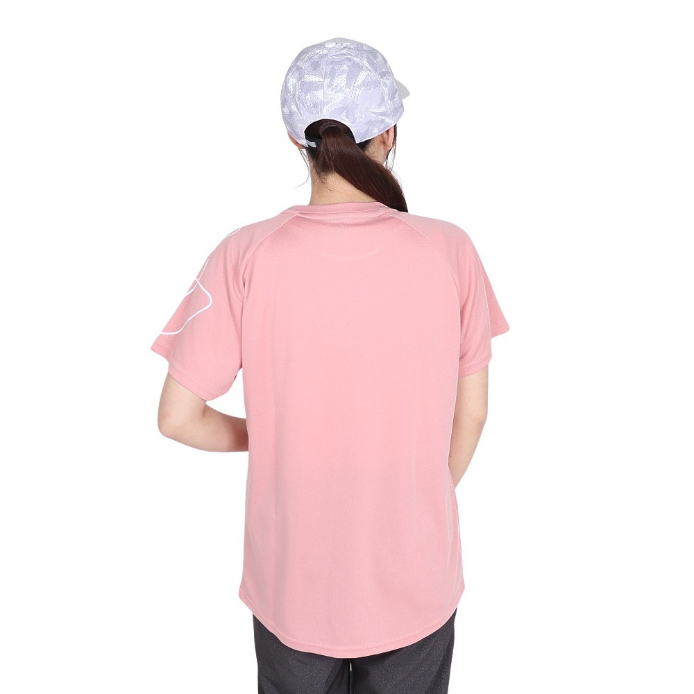 ジローム（GIRAUDM）（レディース）ドライプラス プリント メッシュ 半袖Tシャツ CT5S0031-TR864-GRCD ROS