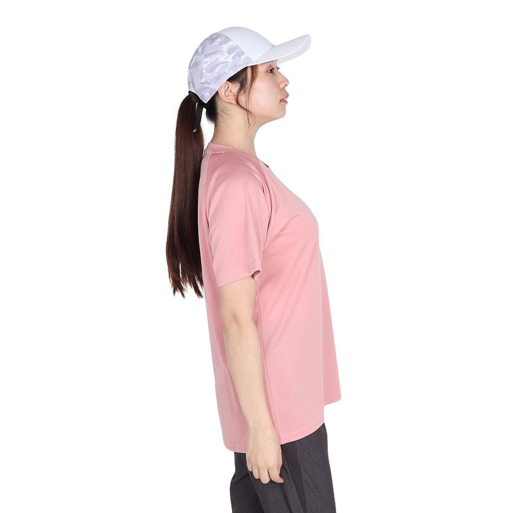 ジローム（GIRAUDM）（レディース）ドライプラス プリント メッシュ 半袖Tシャツ CT5S0031-TR864-GRCD ROS