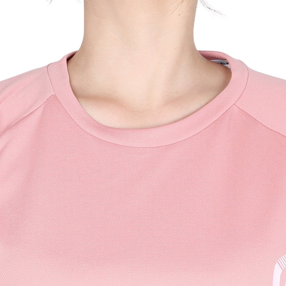 ジローム（GIRAUDM）（レディース）ドライプラス プリント メッシュ 半袖Tシャツ CT5S0031-TR864-GRCD ROS