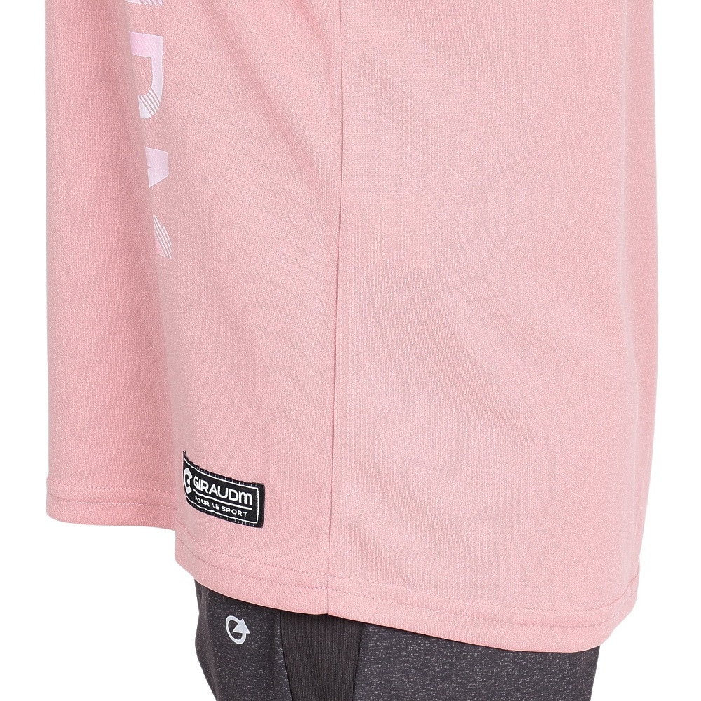 ジローム（GIRAUDM）（レディース）ドライプラス プリント メッシュ 半袖Tシャツ CT5S0031-TR864-GRCD ROS