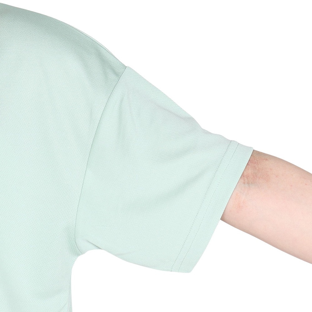 ジローム（GIRAUDM）（レディース）ドライプラス プリント メッシュ 半袖Tシャツ CT5S0033-TR864-GRCD GRN