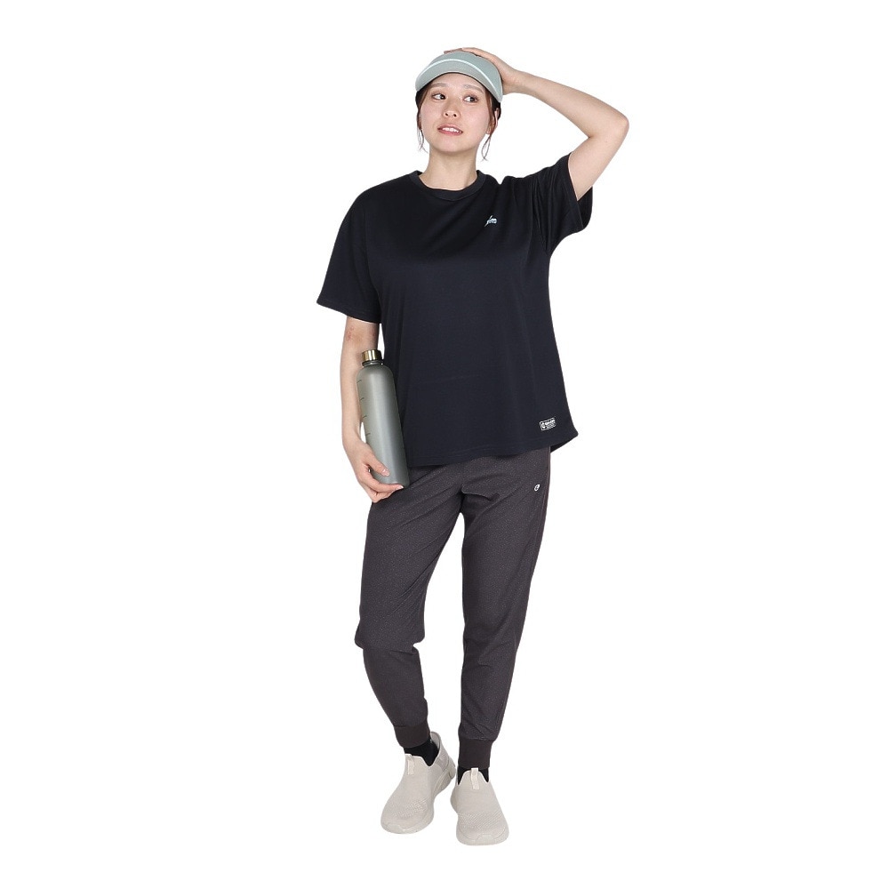 ジローム（GIRAUDM）（レディース）ドライプラス プリント メッシュ 半袖Tシャツ CT5S0033-TR864-GRCD NVY