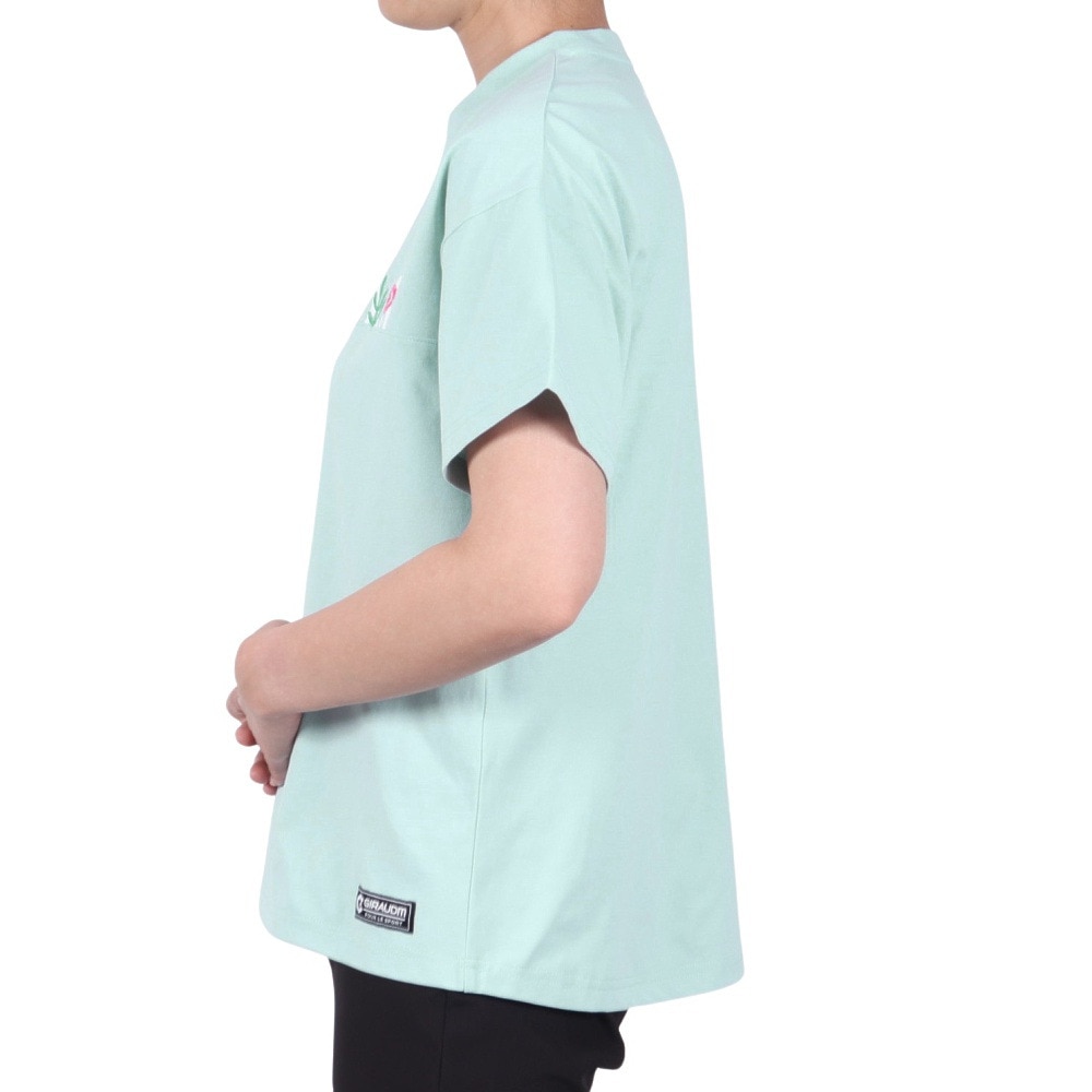 ジローム（GIRAUDM）（レディース）ドライプラス ジャージー プリント 半袖Tシャツ CT5S0035-TR864-GRCD LBLU