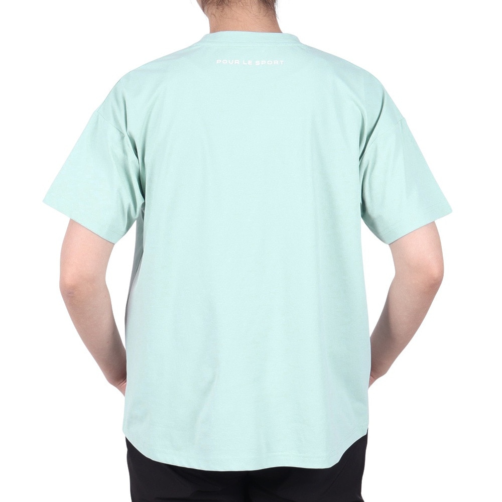 ジローム（GIRAUDM）（レディース）ドライプラス ジャージー プリント 半袖Tシャツ CT5S0035-TR864-GRCD LBLU