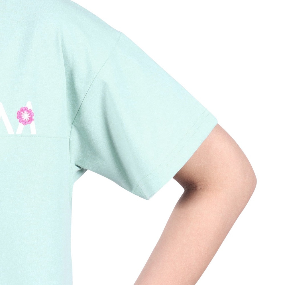 ジローム（GIRAUDM）（レディース）ドライプラス ジャージー プリント 半袖Tシャツ CT5S0035-TR864-GRCD LBLU