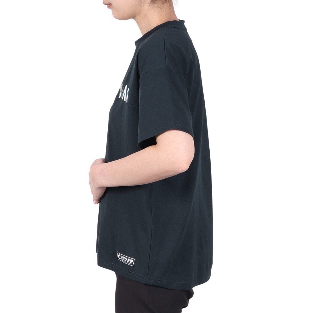 ジローム（GIRAUDM）（レディース）ドライプラス ジャージー プリント 半袖Tシャツ CT5S0035-TR864-GRCD NVY