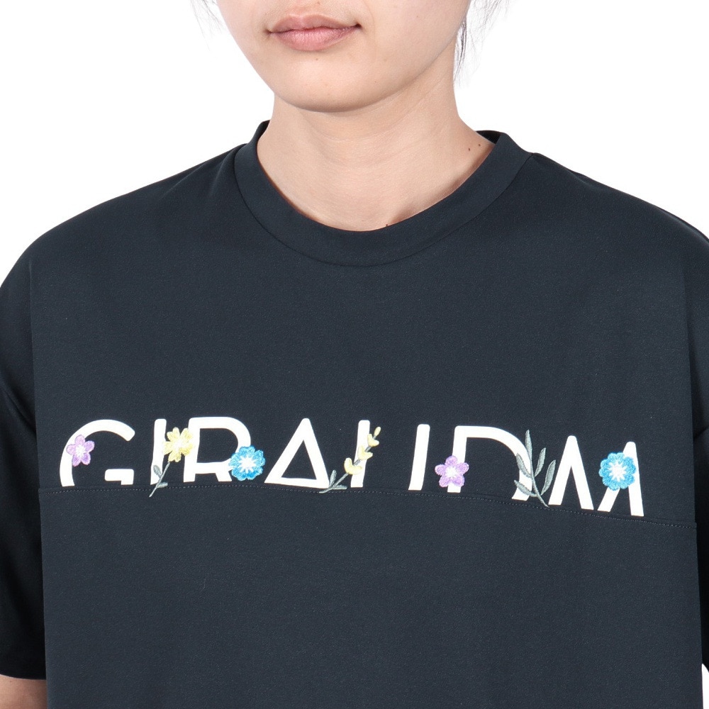ジローム（GIRAUDM）（レディース）ドライプラス ジャージー プリント 半袖Tシャツ CT5S0035-TR864-GRCD NVY
