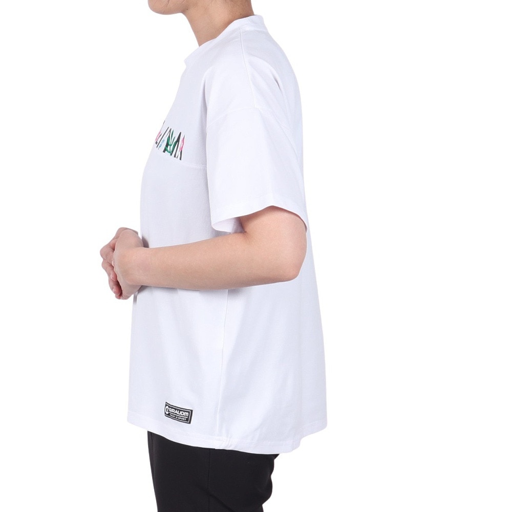 ジローム（GIRAUDM）（レディース）ドライプラス ジャージー プリント 半袖Tシャツ CT5S0035-TR864-GRCD WHT