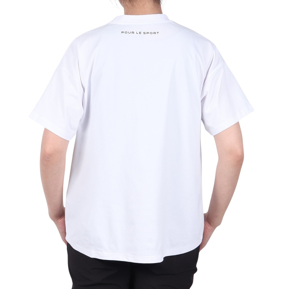 ジローム（GIRAUDM）（レディース）ドライプラス ジャージー プリント 半袖Tシャツ CT5S0035-TR864-GRCD WHT