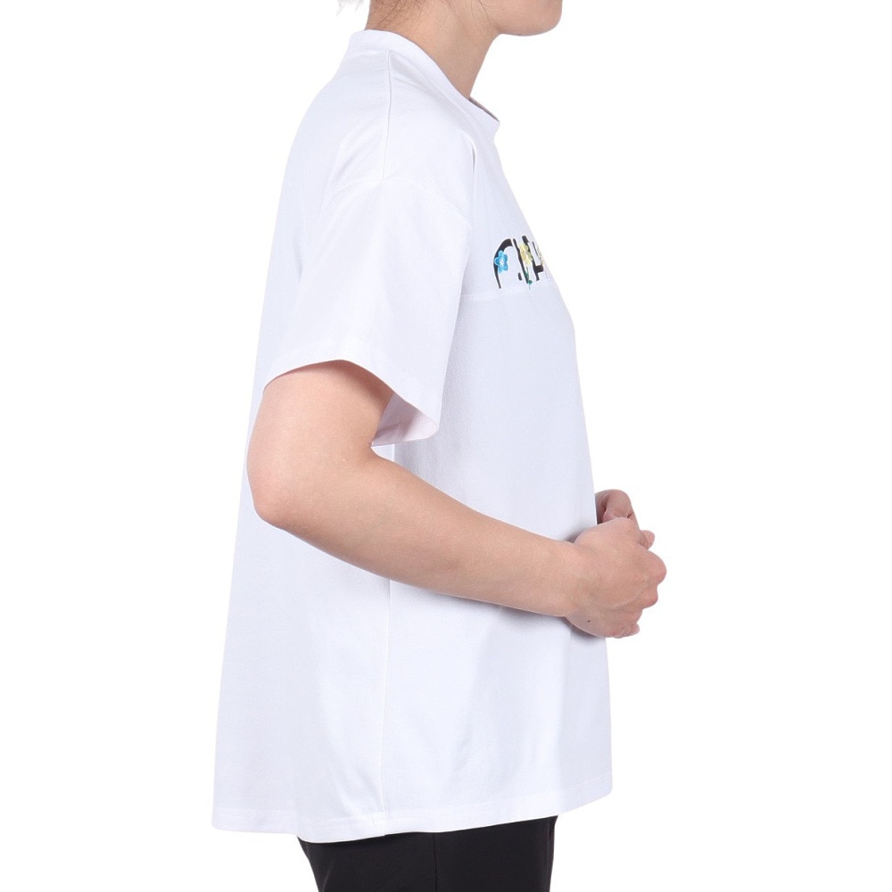 ジローム（GIRAUDM）（レディース）ドライプラス ジャージー プリント 半袖Tシャツ CT5S0035-TR864-GRCD WHT
