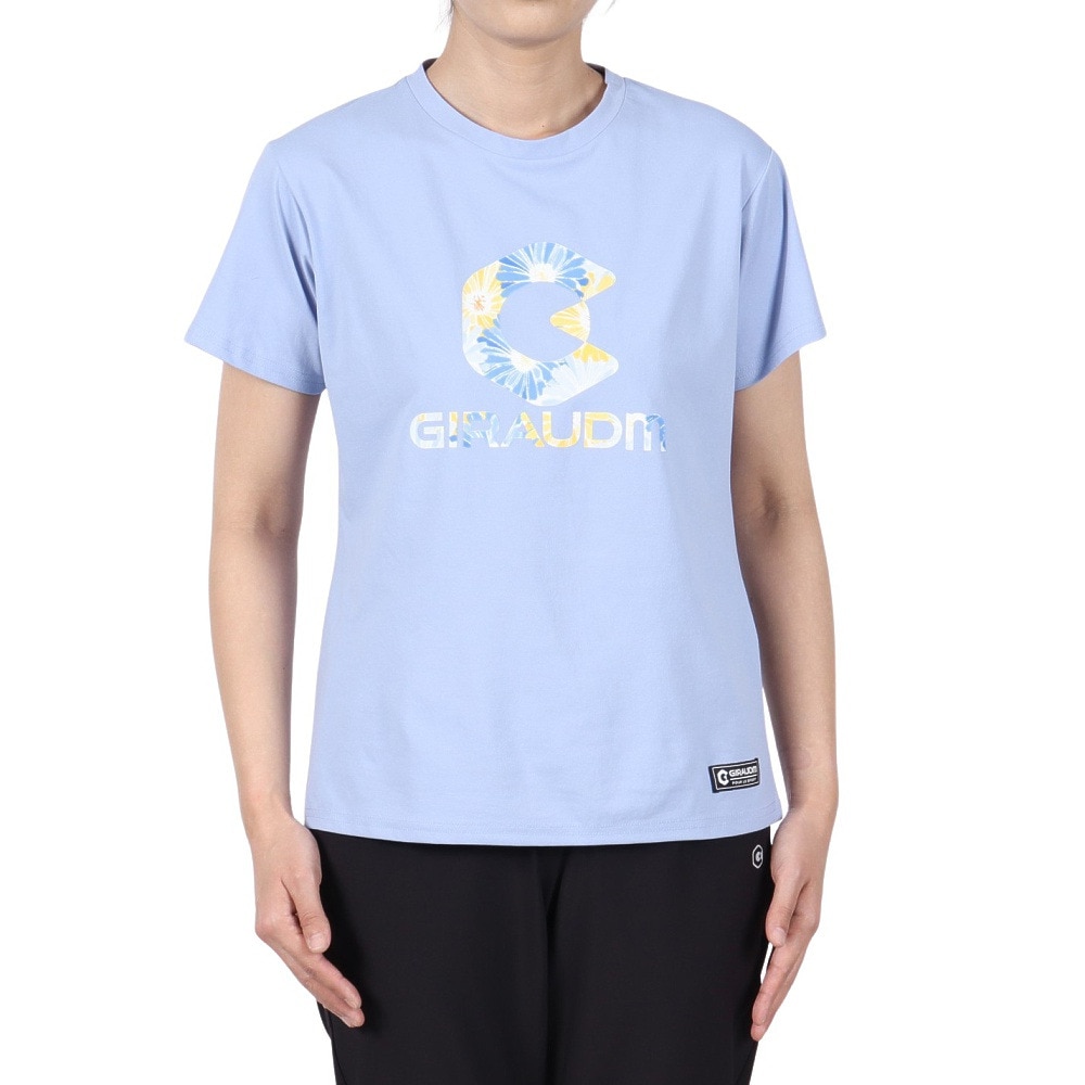 ジローム（GIRAUDM）（レディース）ドライプラス ジャージー プリント 半袖Tシャツ CT5S0036-TR864-GRCD LIL