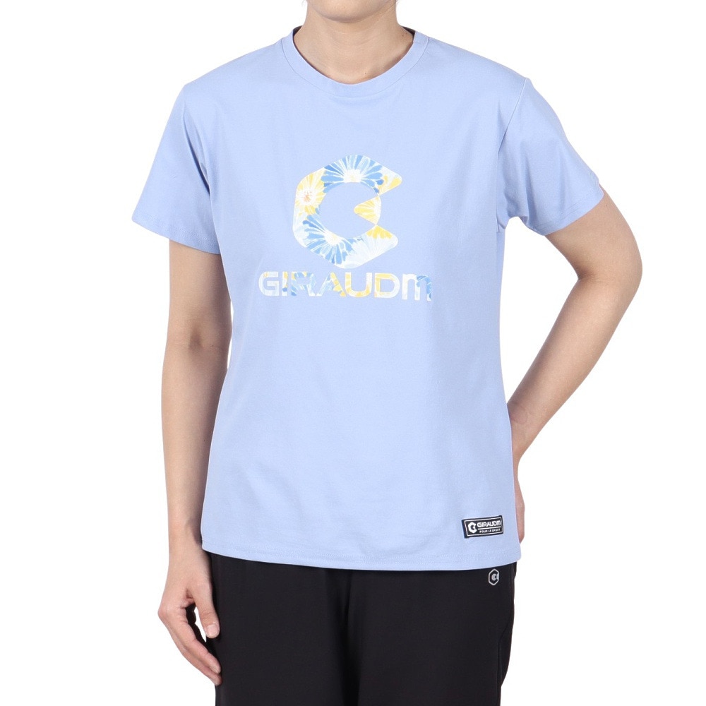 ジローム（GIRAUDM）（レディース）ドライプラス ジャージー プリント 半袖Tシャツ CT5S0036-TR864-GRCD LIL