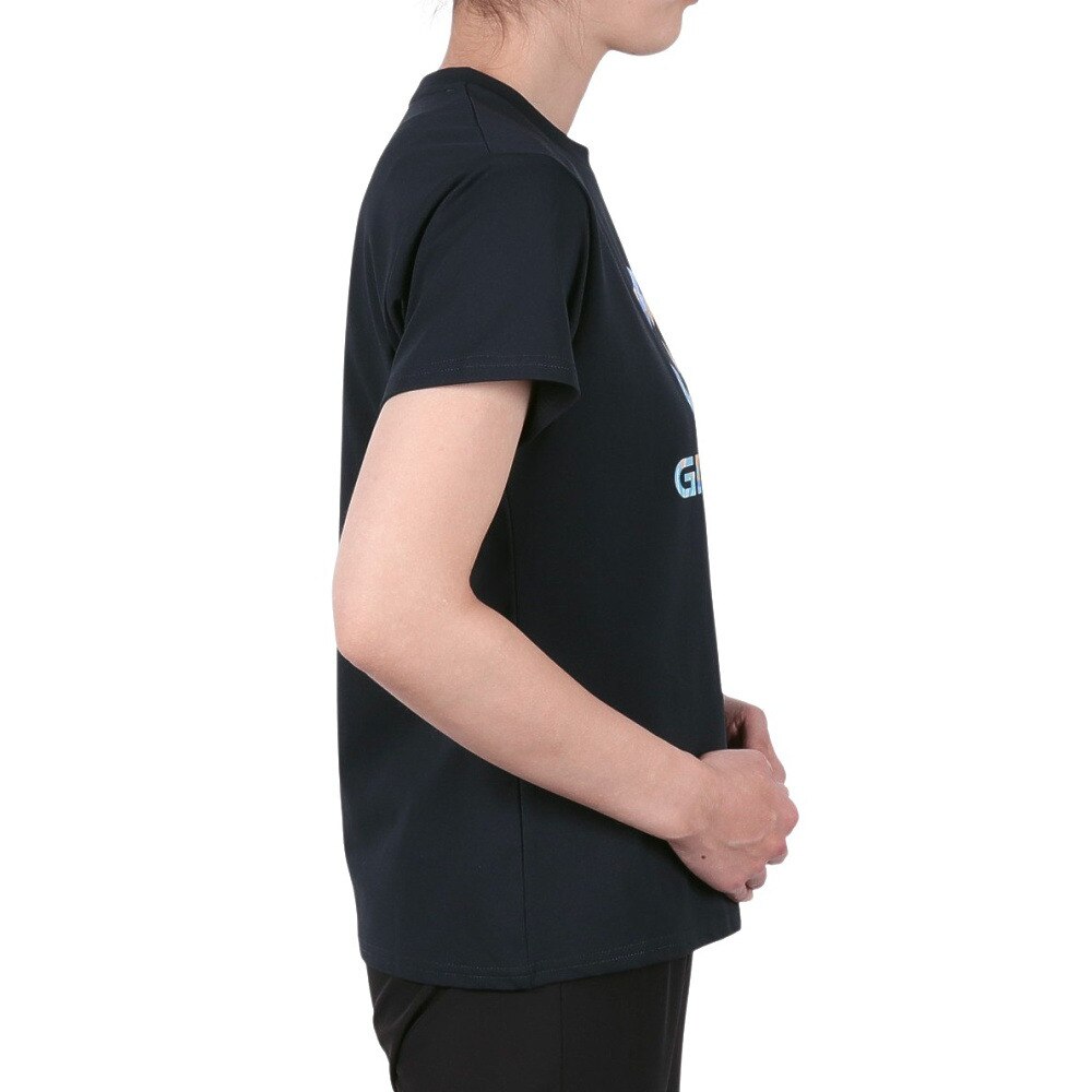 ジローム（GIRAUDM）（レディース）ドライプラス ジャージー プリント 半袖Tシャツ CT5S0036-TR864-GRCD NVY
