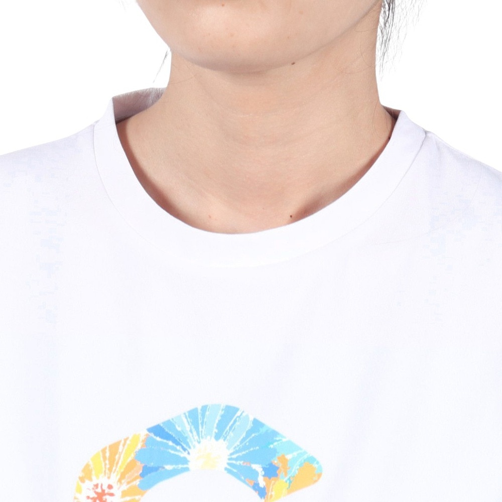 ジローム（GIRAUDM）（レディース）ドライプラス ジャージー プリント 半袖Tシャツ CT5S0036-TR864-GRCD WHT