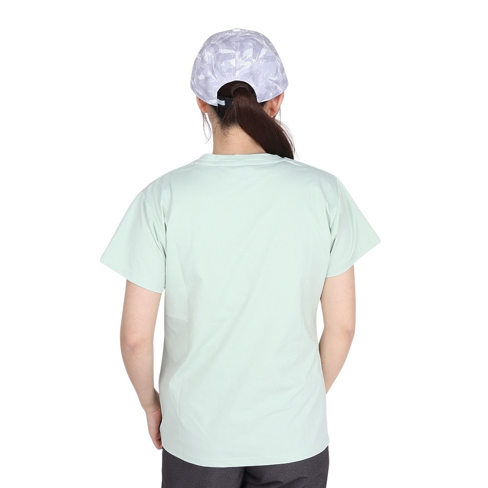 ジローム（GIRAUDM）（レディース）ドライプラス ジャージー プリント 半袖Tシャツ CT5S0037-TR864-GRCD GRN
