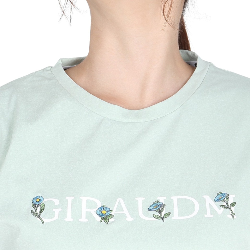 ジローム（GIRAUDM）（レディース）ドライプラス ジャージー プリント 半袖Tシャツ CT5S0037-TR864-GRCD GRN