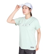 (レディース)ドライプラス ジャージー プリント 半袖Tシャツ CT5S0037-TR864-GRCD GRN