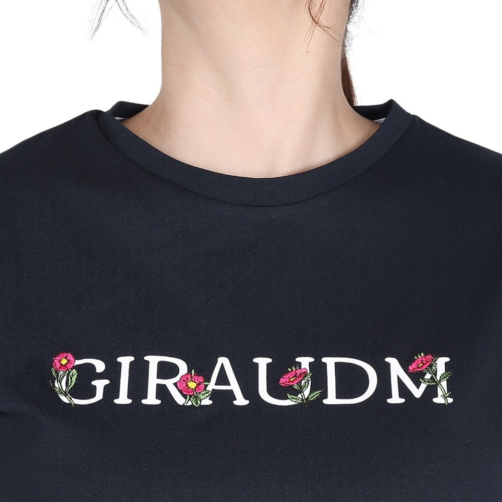 ジローム（GIRAUDM）（レディース）ドライプラス ジャージー プリント 半袖Tシャツ CT5S0037-TR864-GRCD NVY
