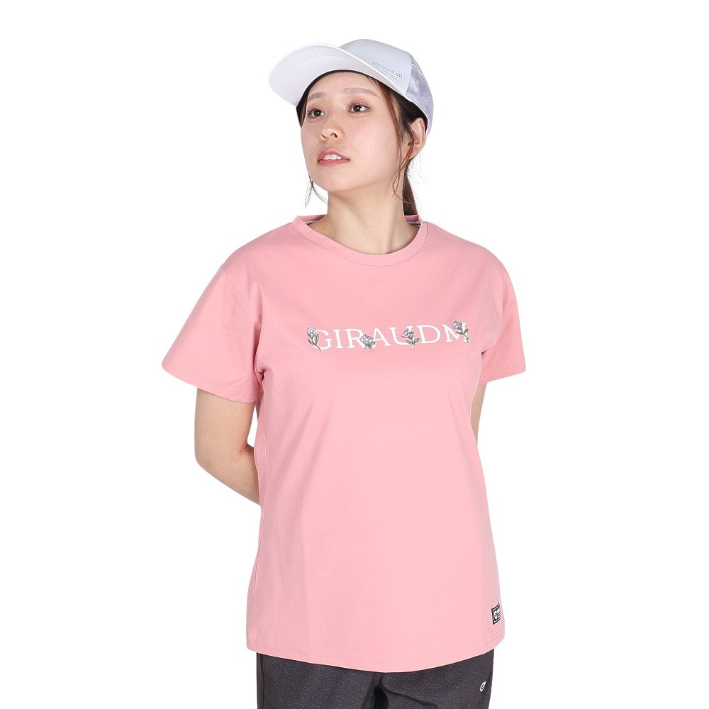 ジローム（GIRAUDM）（レディース）ドライプラス ジャージー プリント 半袖Tシャツ CT5S0037-TR864-GRCD ROS