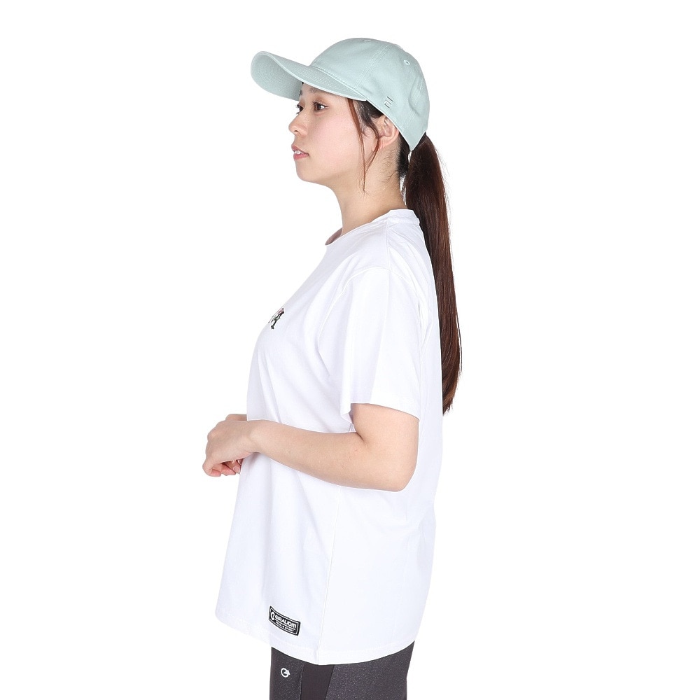 ジローム（GIRAUDM）（レディース）ドライプラス ジャージー プリント 半袖Tシャツ CT5S0037-TR864-GRCD WHT