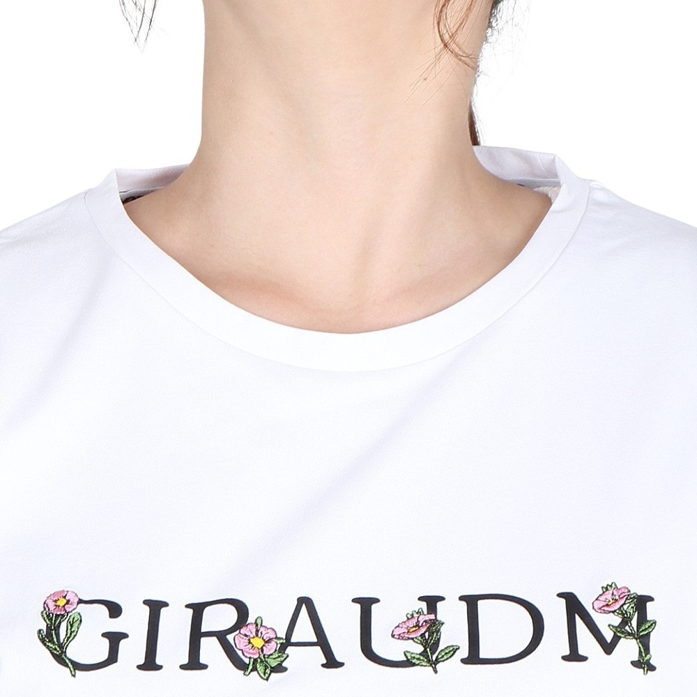 ジローム（GIRAUDM）（レディース）ドライプラス ジャージー プリント 半袖Tシャツ CT5S0037-TR864-GRCD WHT