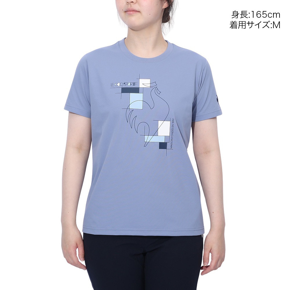 ルコックスポルティフ（lecoqsportif）（レディース）ヘランカサンスクリーン 半袖Tシャツ LT5SHT01L BL00