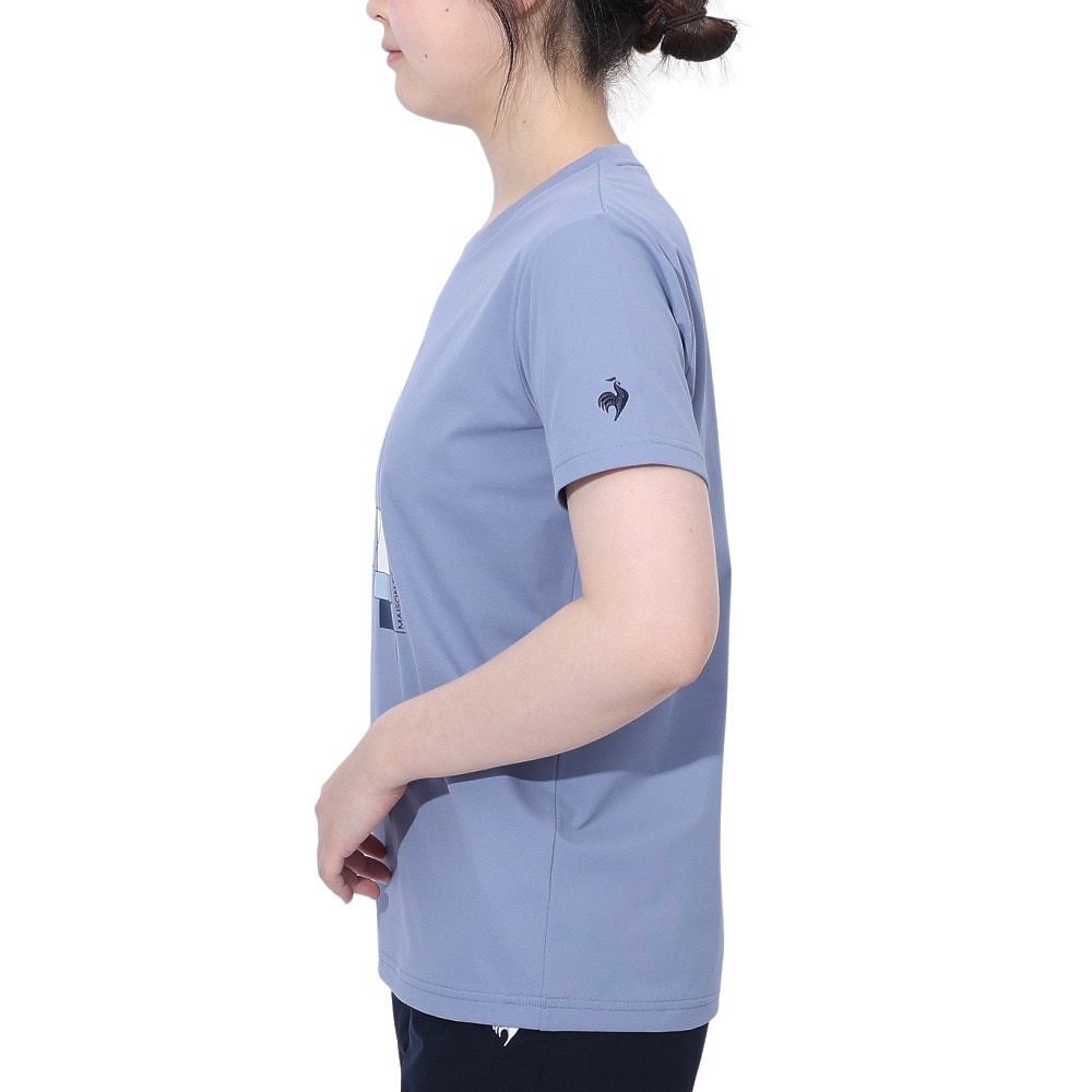 ルコックスポルティフ（lecoqsportif）（レディース）ヘランカサンスクリーン 半袖Tシャツ LT5SHT01L BL00