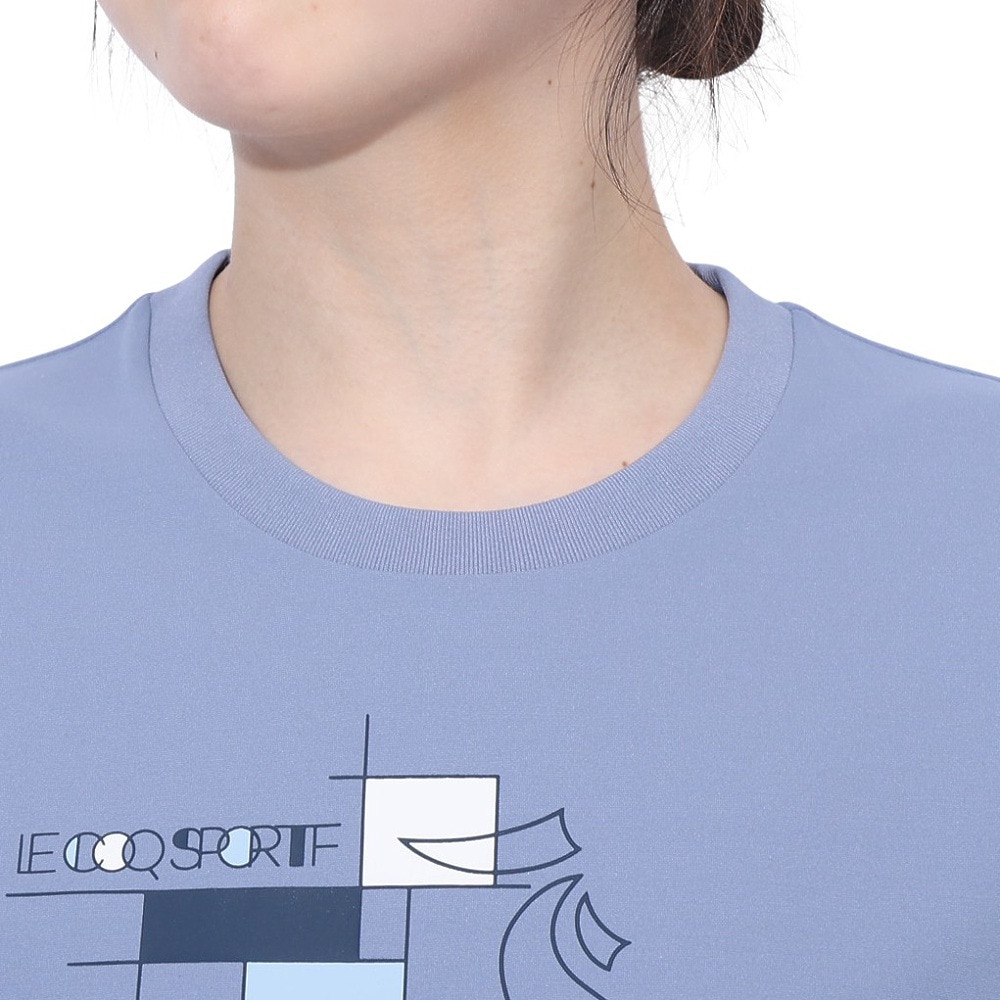 ルコックスポルティフ（lecoqsportif）（レディース）ヘランカサンスクリーン 半袖Tシャツ LT5SHT01L BL00