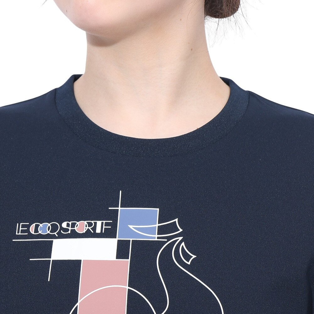 ルコックスポルティフ（lecoqsportif）（レディース）ヘランカサンスクリーン 半袖Tシャツ LT5SHT01L NV00
