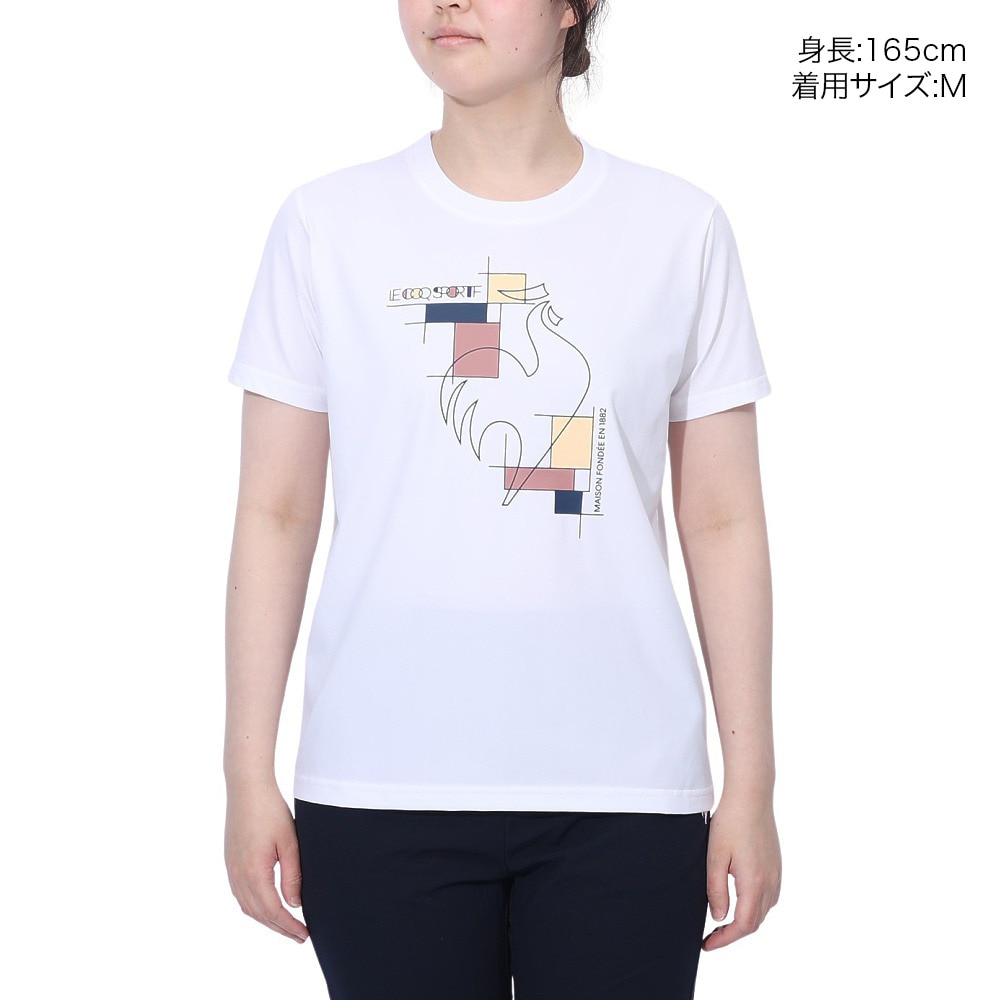 ルコックスポルティフ（lecoqsportif）（レディース）ヘランカサンスクリーン 半袖Tシャツ LT5SHT01L WH00