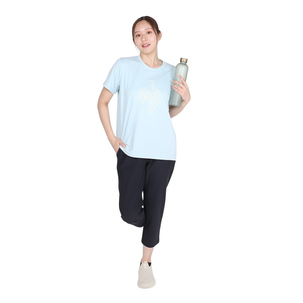 ルコックスポルティフ（lecoqsportif）（レディース）サンスクリーン 半袖Tシャツ LT5SHT07L BL00