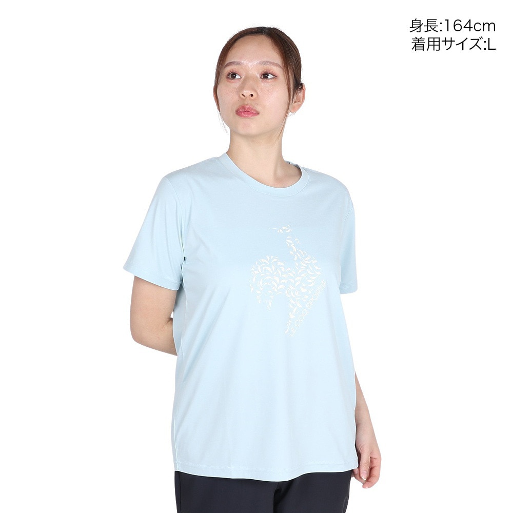 ルコックスポルティフ（lecoqsportif）（レディース）サンスクリーン 半袖Tシャツ LT5SHT07L BL00