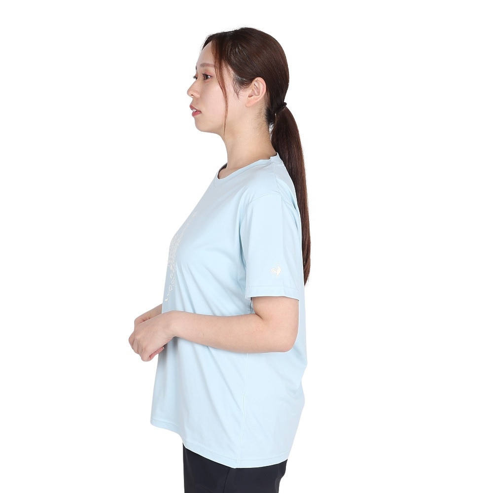 ルコックスポルティフ（lecoqsportif）（レディース）サンスクリーン 半袖Tシャツ LT5SHT07L BL00