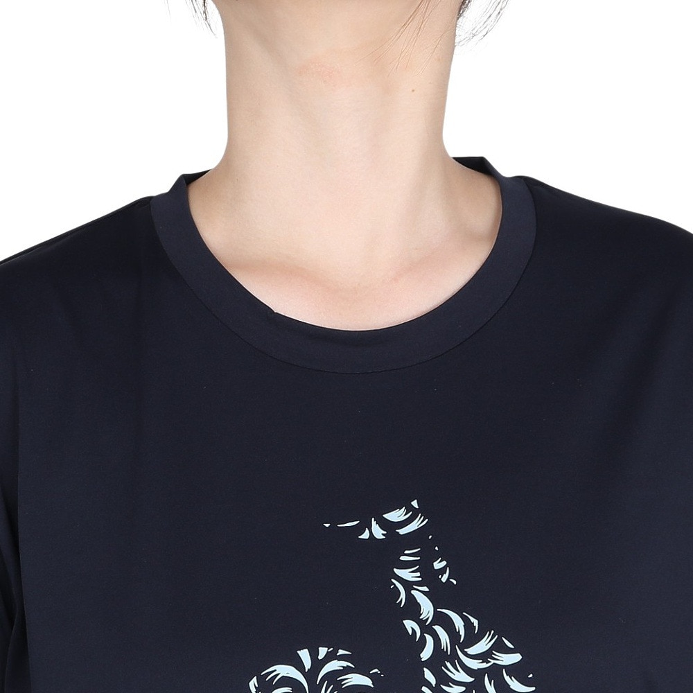ルコックスポルティフ（lecoqsportif）（レディース）サンスクリーン 半袖Tシャツ LT5SHT07L NV00
