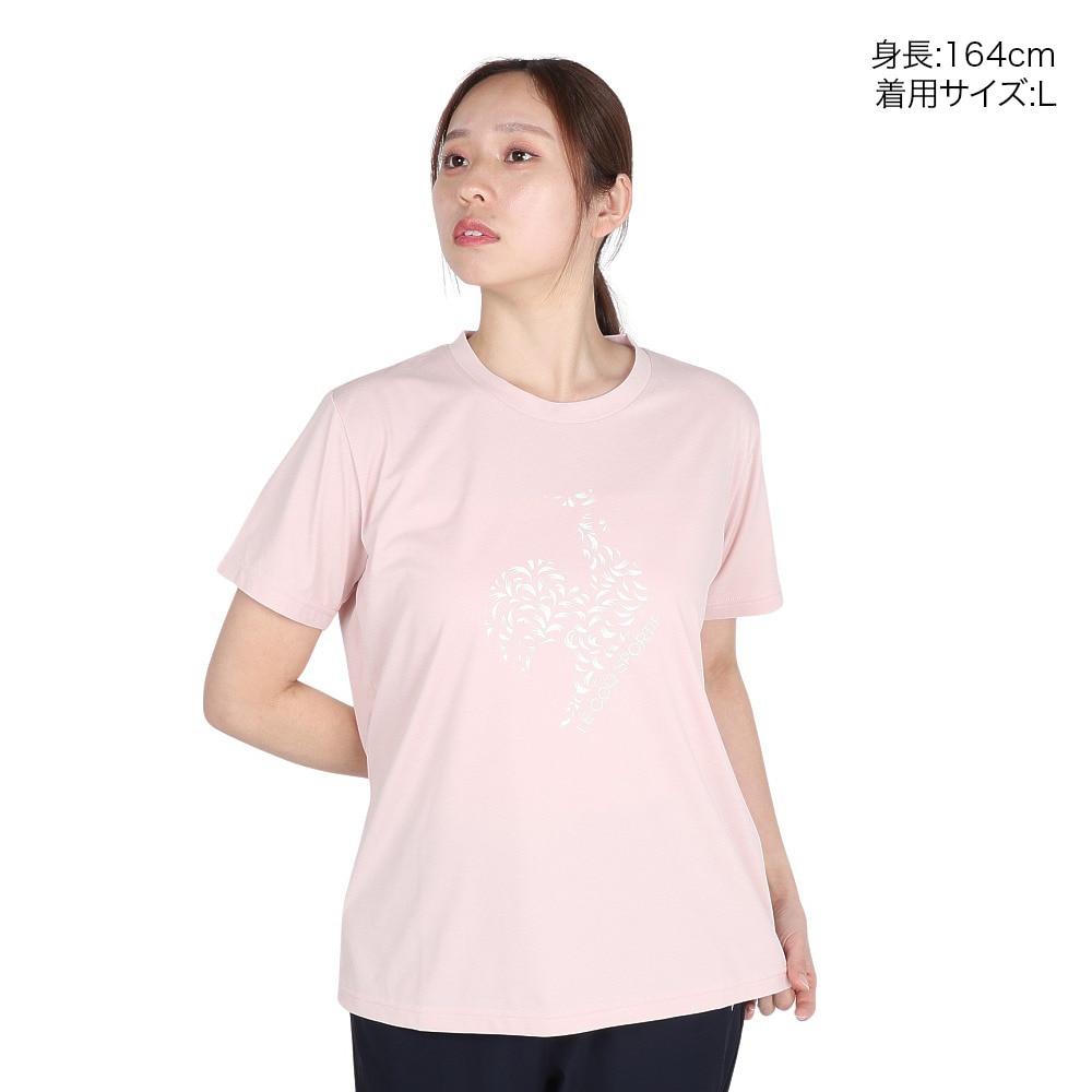 ルコックスポルティフ（lecoqsportif）（レディース）サンスクリーン 半袖Tシャツ LT5SHT07L PK00