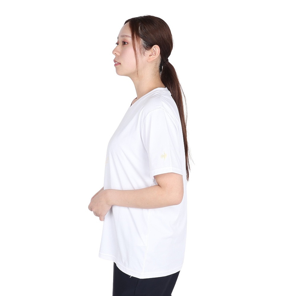 ルコックスポルティフ（lecoqsportif）（レディース）サンスクリーン半袖Tシャツ LT5SHT07L WH00