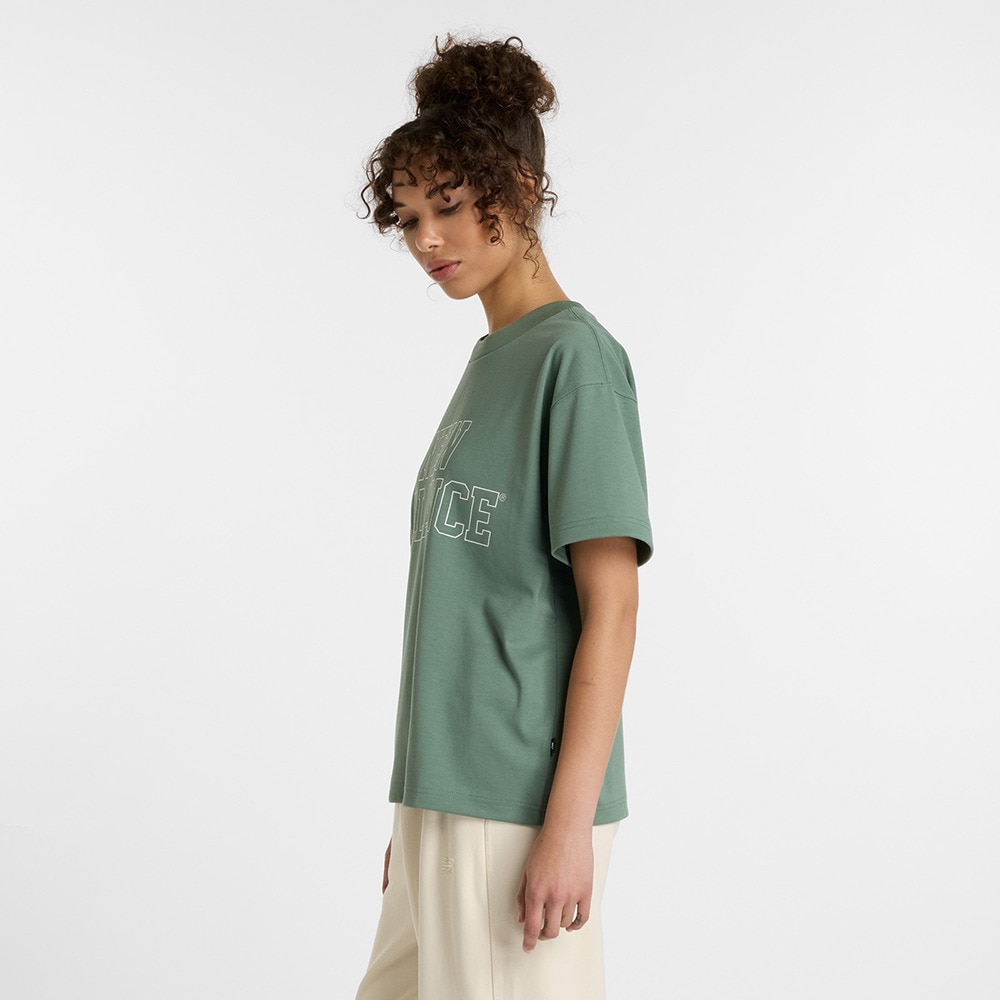 ニューバランス（new balance）（レディース）オーバーサイズＴシャツ AWT51134DKJ