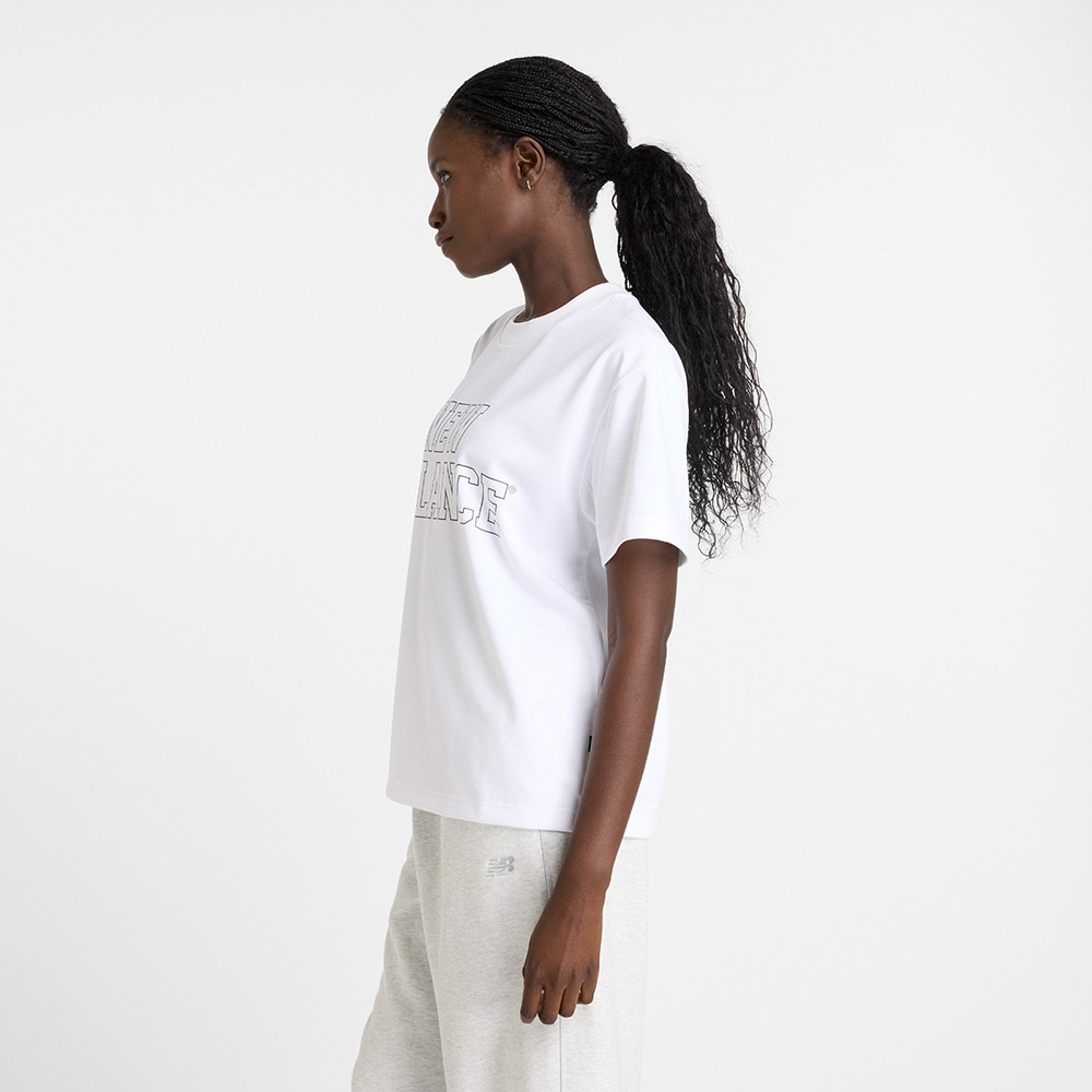ニューバランス（new balance）（レディース）オーバーサイズＴシャツ AWT51134WT