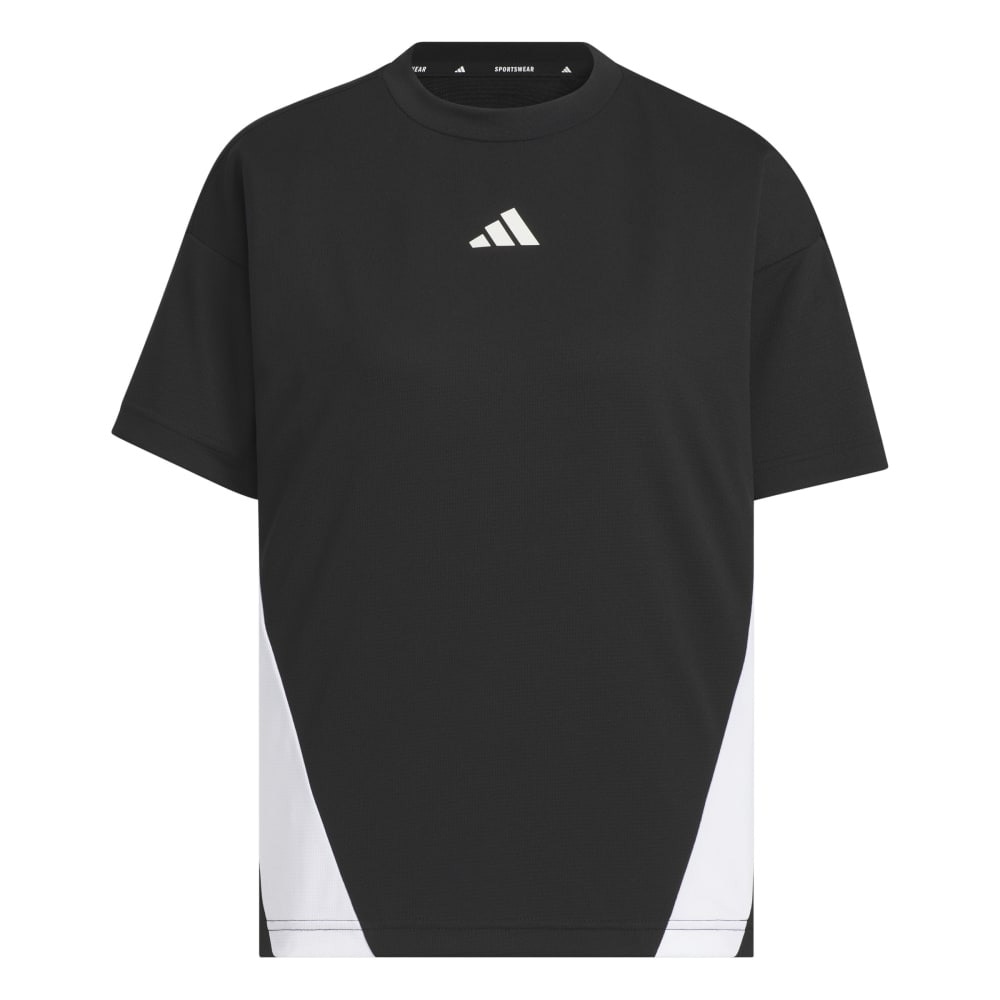アディダス（adidas）（レディース）カラーブロック 半袖Tシャツ KQD82-JP0008