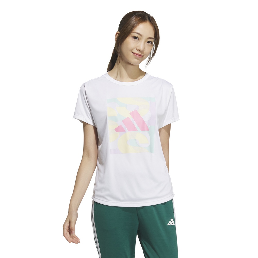 アディダス（adidas）（レディース）グラフィック 半袖Tシャツ KQD83-JP0009