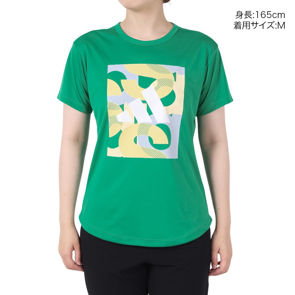 アディダス（adidas）（レディース）グラフィック 半袖Tシャツ KQD83-JP0010