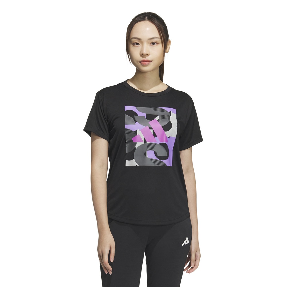アディダス（adidas）（レディース）グラフィック 半袖Tシャツ KQD83-JP0011