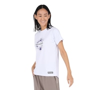 (レディース)ドライプラス プリント 半袖Tシャツ MST44E CT5S0028-TR864-GRES WHT