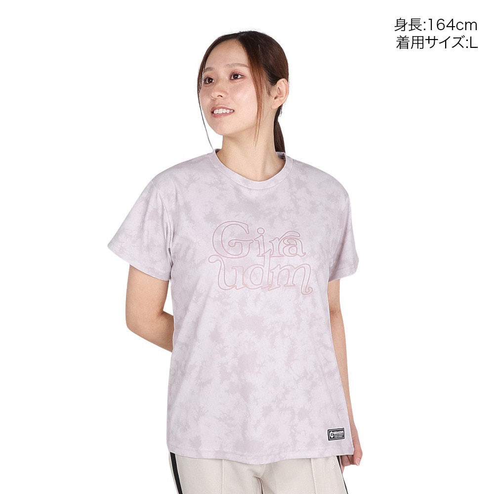 ジローム（GIRAUDM）（レディース）ドライプラス プリント MST38E 半袖 Tシャツ CT5S0030-TR864-GRES BEG