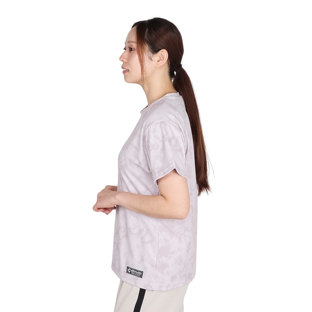 ジローム（GIRAUDM）（レディース）ドライプラス プリント MST38E 半袖 Tシャツ CT5S0030-TR864-GRES BEG