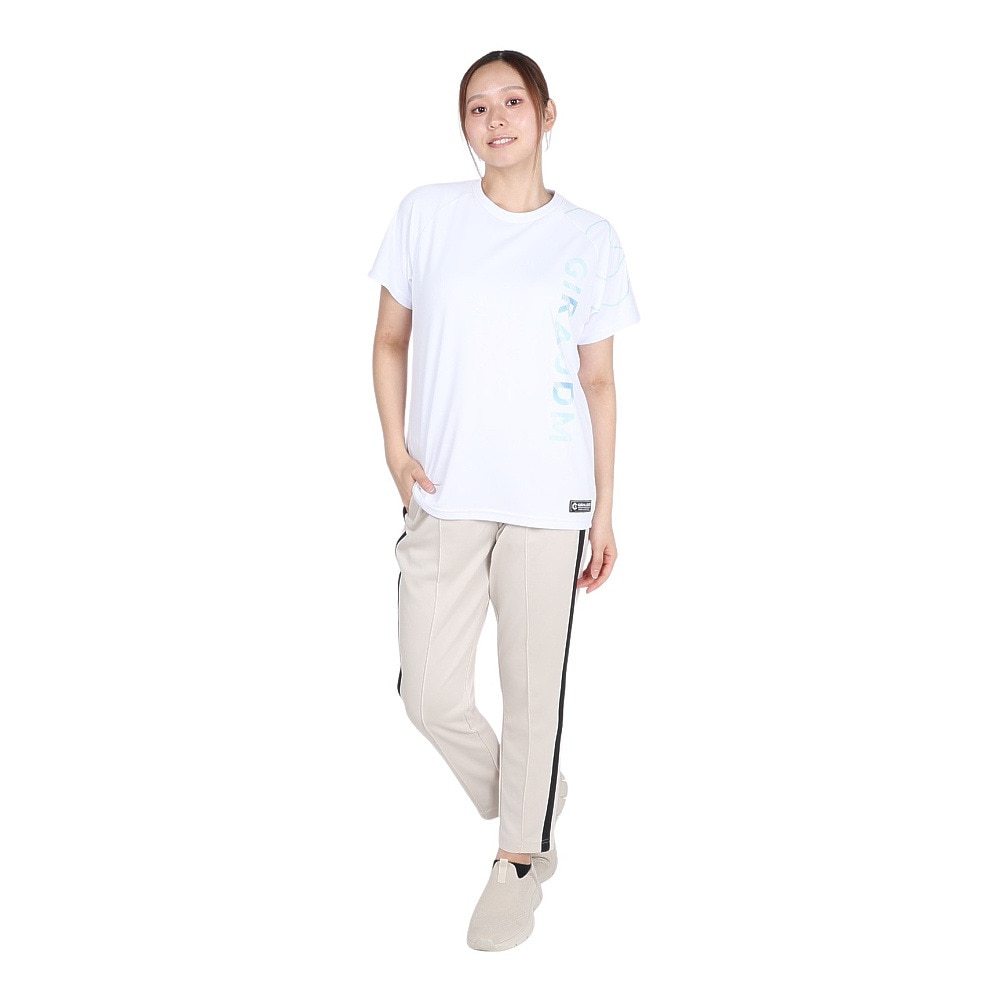 ジローム（GIRAUDM）（レディース）ドライプラス プリント MST19E 半袖 Tシャツ CT5S0032-TR864-GRES WHT