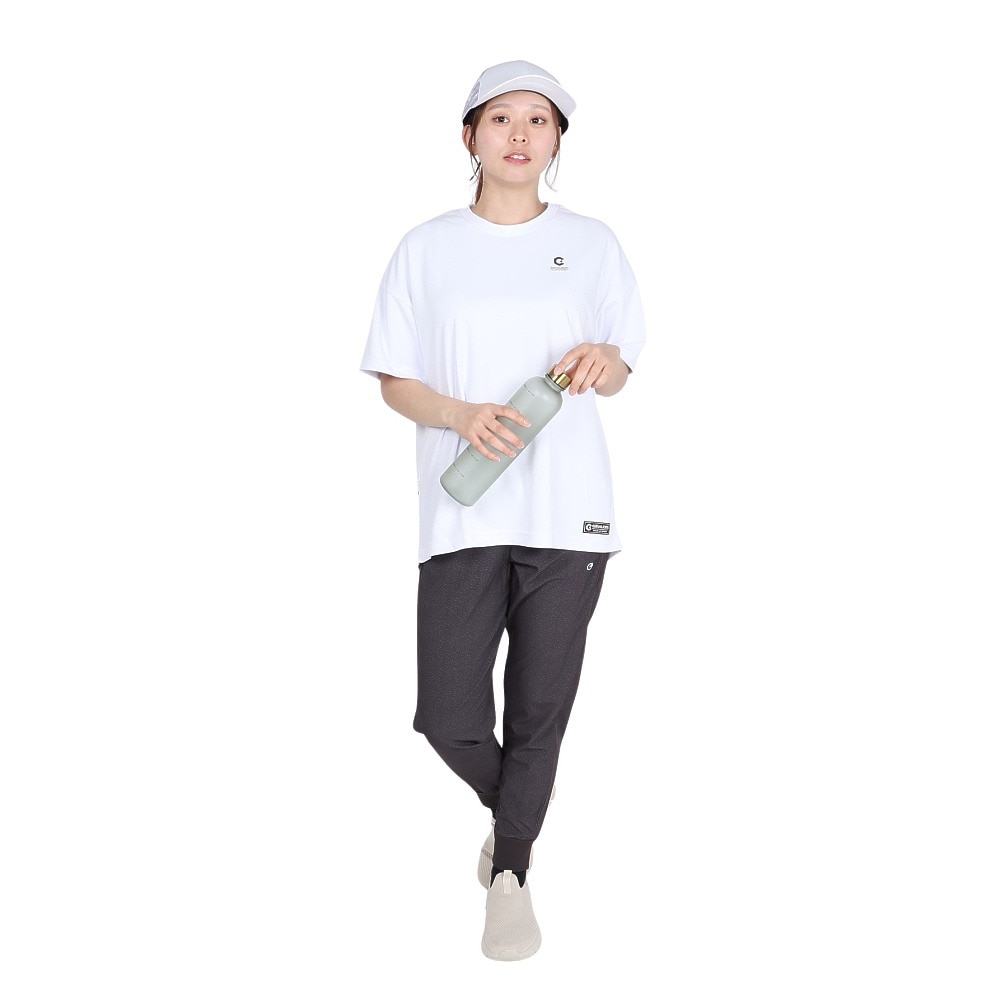 ジローム（GIRAUDM）（レディース）ドライプラス プリント半袖Tシャツ MST45E CT5S0034-TR864-GRES WHT